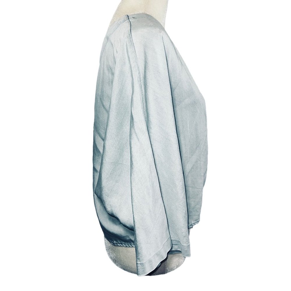LN HOLDING HORSES for Anthropologie Maddie One Shoulder Light Blue Top S… - Picture 11 of 12